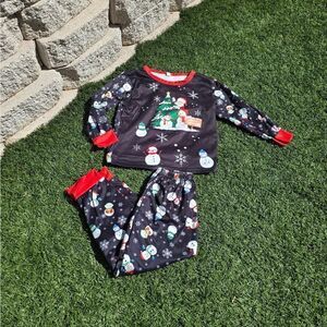 Snowmen/ Snowflake pattern, 2-piece, long-sleeve holiday pajama set⛄️